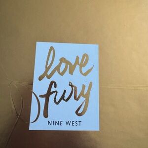 Nine West Gold and Blue Invitation Cards
